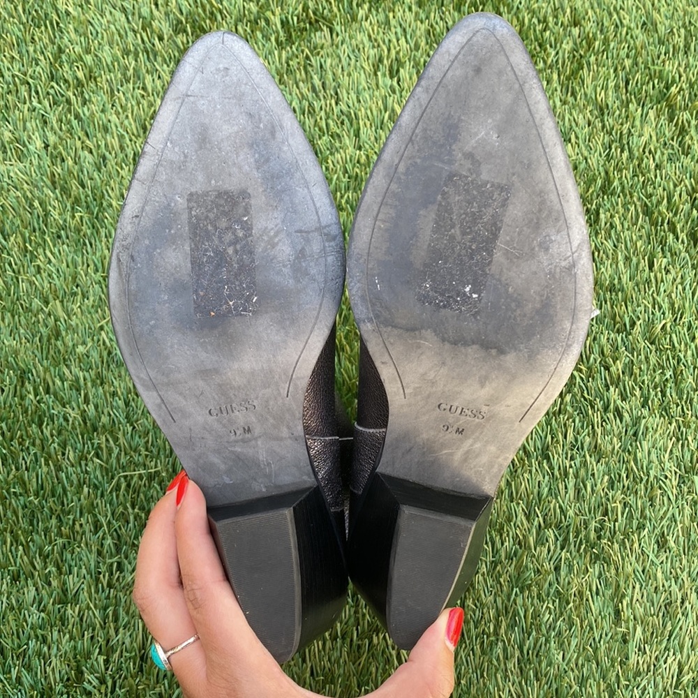 Guess “Talza” Pewter Fringe Zipper Booties - Picture 10 of 10